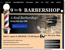 Tablet Screenshot of draperbarbershop.com